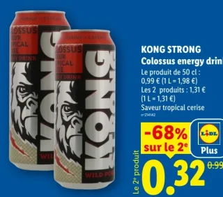 KONG STRONG Colossus energy drink