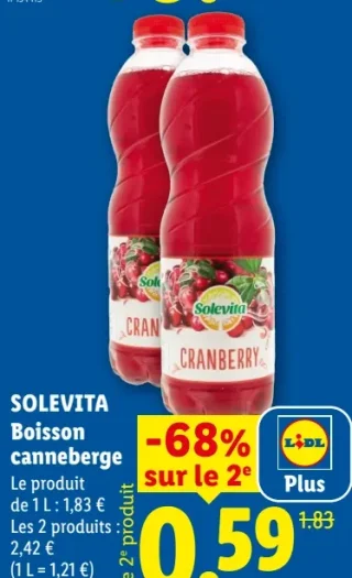 SOLEVITA Boisson canneberge