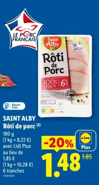 Rôti de porc Saint Alby