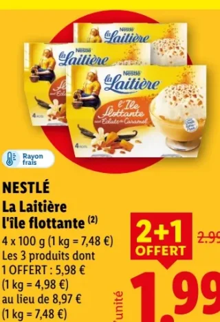 La Laitière L'île flottante Nestlé