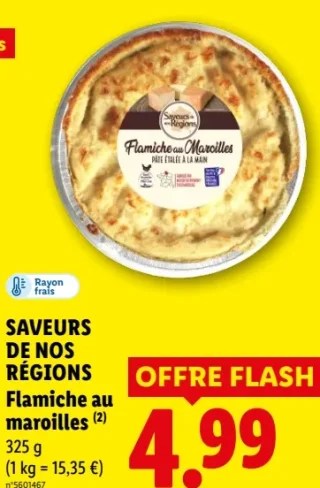 Flamiche au maroilles Saveurs de nos Régions