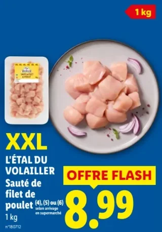 L'Étal du Volailler Sauté de filet de poulet XXL