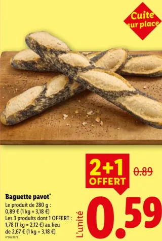 Baguette pavot