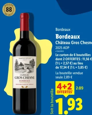 Bordeaux Château Gros Chesne 2025 AOP