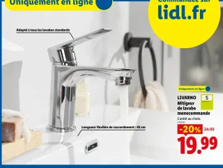 LIVARNO Mitigeur de lavabo monocommande