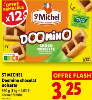 St Michel Doomino chocolat noisette