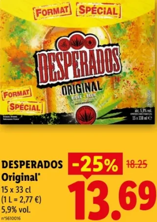 DESPERADOS Original Bière blonde