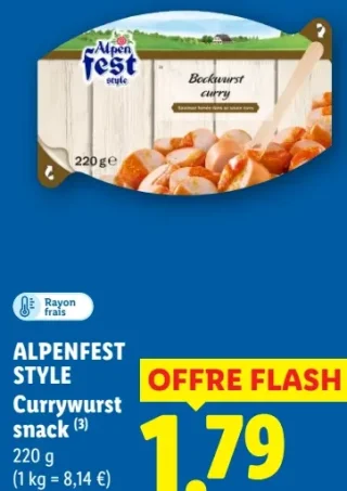 Currywurst snack Alpenfest Style