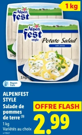 Salade de pommes de terre Alpenfest Style
