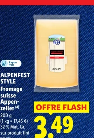 ALPENFEST STYLE Fromage suisse Appenzeller