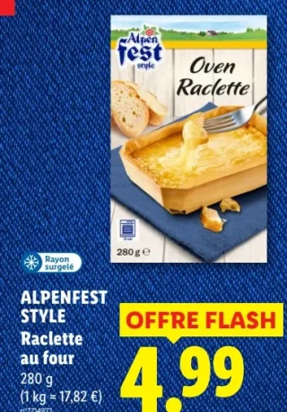 ALPENFEST STYLE Raclette au four