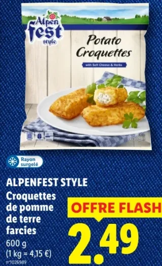 ALPENFEST STYLE Croquettes de pomme de terre farcies