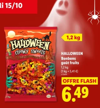 HALLOWEEN Bonbons goût fruits