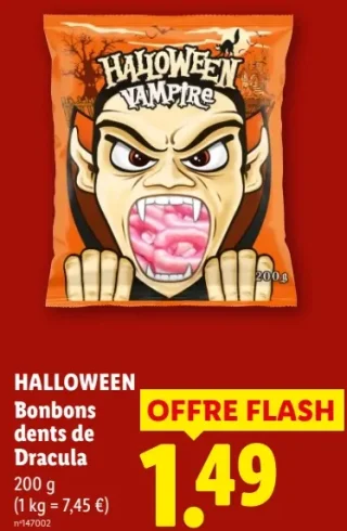 HALLOWEEN Bonbons dents de Dracula