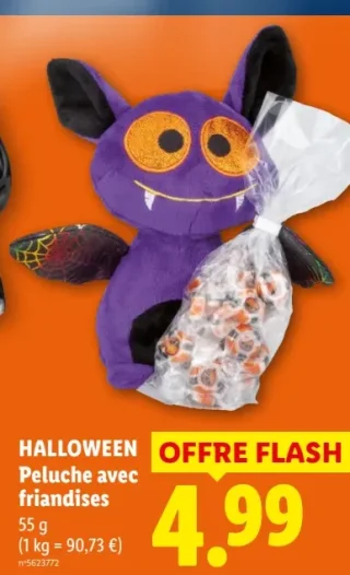 Halloween Peluche avec friandises