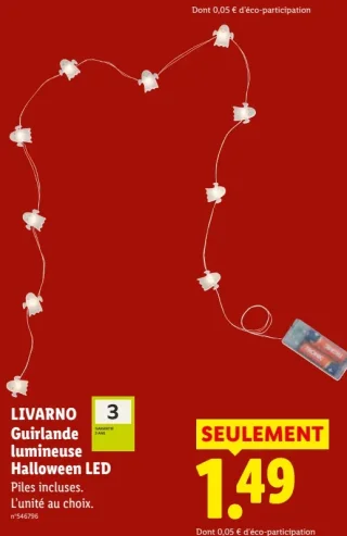 LIVARNO Guirlande lumineuse Halloween LED