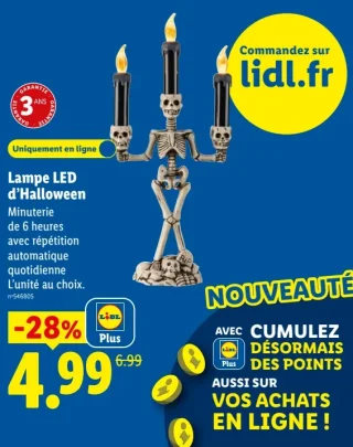 Lampe LED d'Halloween