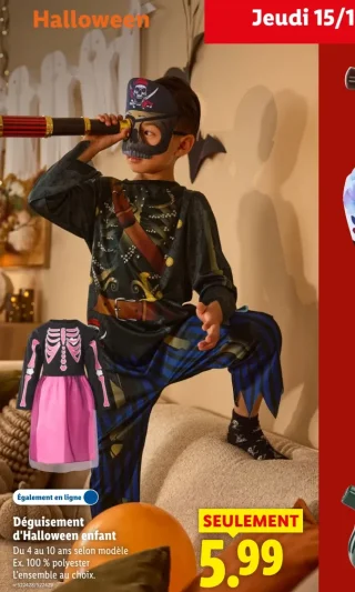 Déguisement d'Halloween enfant
