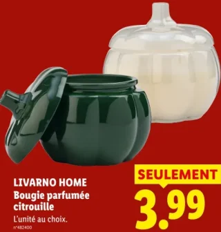 LIVARNO HOME Bougie parfumée citrouille