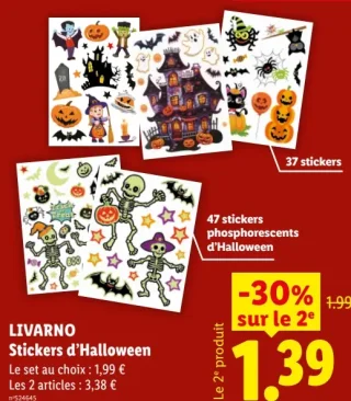LIVARNO Stickers d'Halloween