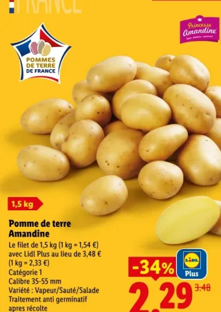Pomme de terre Amandine