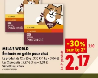 MILA'S WORLD Émincés en gelée pour chat