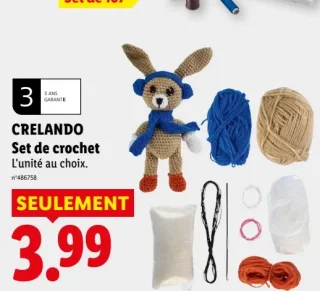 CRELANDO Set de crochet