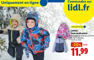 LUPILU Veste de ski enfant