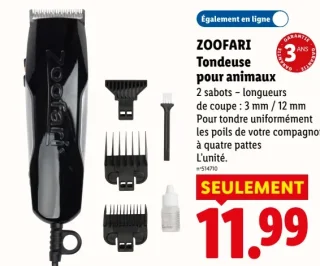 Tondeuse pour animaux Zoofari
