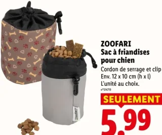 Sac à friandises pour chien Zoofari