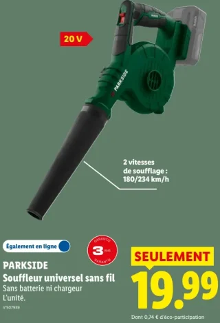 PARKSIDE Souffleur universel sans fil