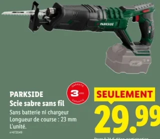 PARKSIDE Scie sabre sans fil