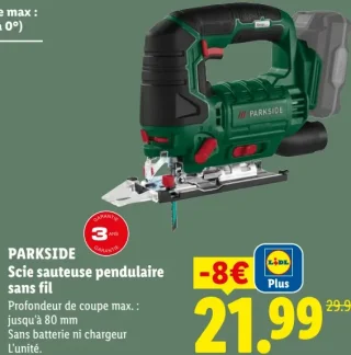 PARKSIDE Scie sauteuse pendulaire sans fil