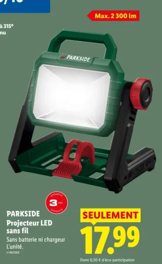 PARKSIDE Projecteur LED sans fil