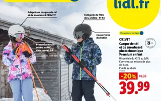 CRIVIT Casque de ski et de snowboard photochromique Premium enfant