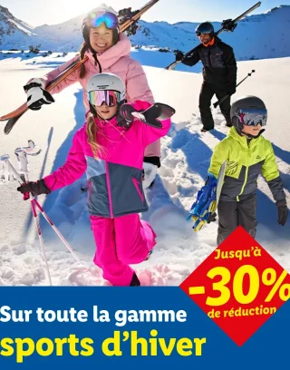 Tout la gamme sports d'hiver