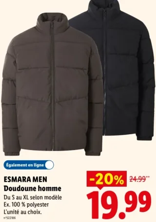 ESMARA MEN Doudoune homme