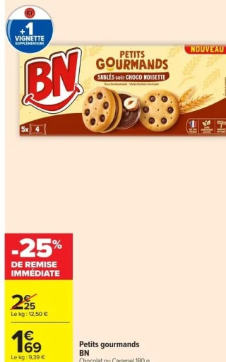 Petits gourmands BN Chocolat ou Caramel