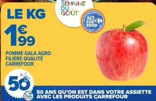Pomme Gala Agro FILIÈRE QUALITÉ CARREFOUR