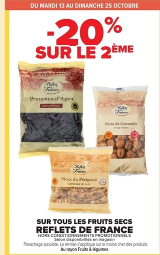 Fruits secs Reflets de France