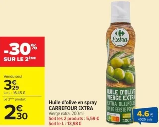 Huile d'olive en spray CARREFOUR EXTRA
