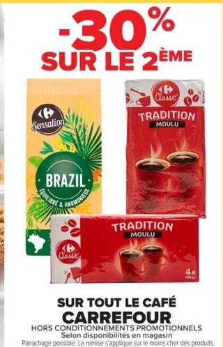 Tout le café Carrefour (Sensation, Classic, Tradition)