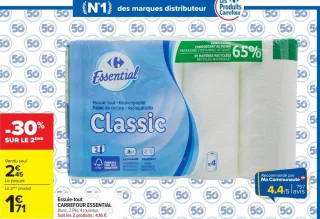 Essuie-tout CARREFOUR ESSENTIAL Classic