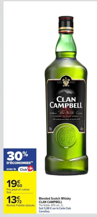 Blended Scotch Whisky CLAN CAMPBELL