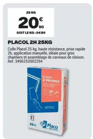 Placo Placol 2H 25kg
