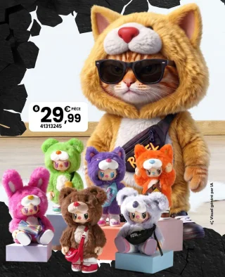 Pop Cuppo - Figurine Rebel Bear Moveable Bag Series