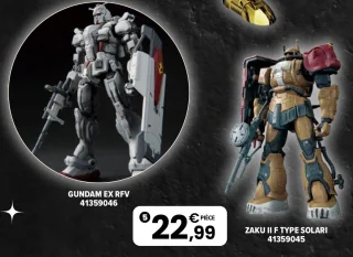 Maquette Gunpla Gundam EX RFV / Zaku II F Type Solari