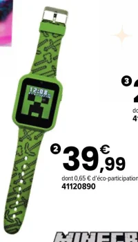 Montre enfant interactive Minecraft