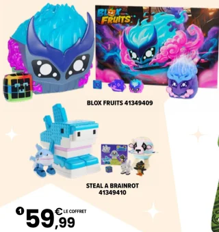 Coffret collector Roblox Blox Fruits / Steal a Brainrot
