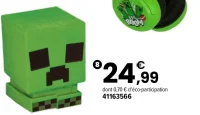Minecraft lampe rechargeable creeper squishy glo